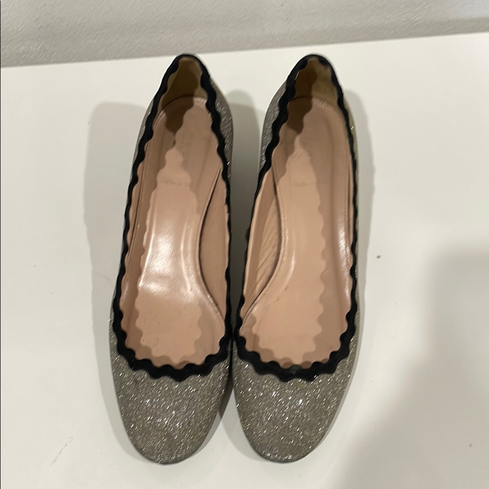 Elegant silver Ballerina heels Women's Shoes
